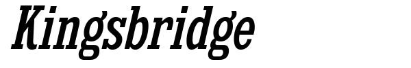 Kingsbridge font preview